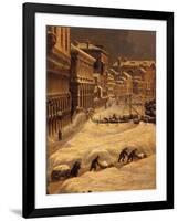 Venise sous la neige-Giuseppe Borsato-Framed Giclee Print