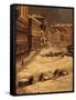 Venise sous la neige-Giuseppe Borsato-Framed Stretched Canvas