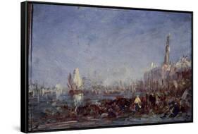 Venise-Félix Ziem-Framed Stretched Canvas