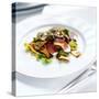 Venison Fillet with Sprout Leaves and Chanterelle Mushrooms-Stefan Braun-Stretched Canvas