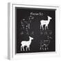 Venison Meat Cut Diagram Scheme-ONiONAstudio-Framed Art Print