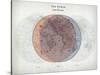Venn Diagram of Humans - 1873, The World in Hemispheres Map-null-Stretched Canvas