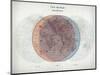 Venn Diagram of Humans - 1873, The World in Hemispheres Map-null-Mounted Premium Giclee Print