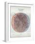 Venn Diagram of Humans - 1873, The World in Hemispheres Map-null-Framed Giclee Print