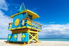 Lifeguard Stand, Miami Beach, Florida-vent du sud-Photographic Print