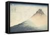 Vent frais par matin clair ou Le Fuji rouge-Katsushika Hokusai-Framed Stretched Canvas