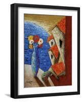 Ventana Al Mar-Oscar Ortiz-Framed Giclee Print