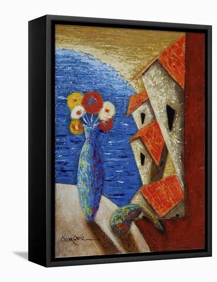 Ventana Al Mar-Oscar Ortiz-Framed Stretched Canvas