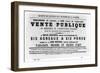 Vente Publique, from French Political Posters of the Paris Commune, May 1871-null-Framed Giclee Print