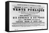 Vente Publique, from French Political Posters of the Paris Commune, May 1871-null-Framed Stretched Canvas