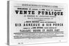 Vente Publique, from French Political Posters of the Paris Commune, May 1871-null-Stretched Canvas