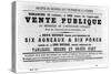 Vente Publique, from French Political Posters of the Paris Commune, May 1871-null-Stretched Canvas