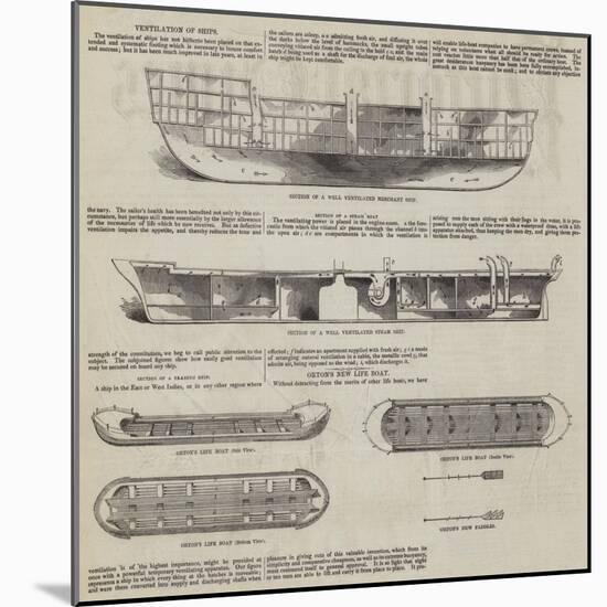 Ventilation of Ships-null-Mounted Giclee Print