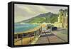 Ventnor, Isle of Wight-Osmund Caine-Framed Stretched Canvas