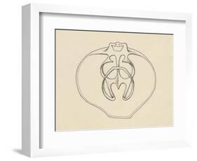 Ventral Valve with Branchiopode and Lophophore-null-Framed Giclee Print