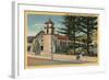 Ventura, California - View of Mission San Buenaventura-Lantern Press-Framed Art Print