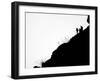 Ventura County Fire Department Personnel Keep a Watch Over the Hills-null-Framed Photographic Print