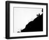 Ventura County Fire Department Personnel Keep a Watch Over the Hills-null-Framed Photographic Print