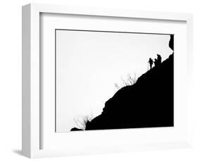 Ventura County Fire Department Personnel Keep a Watch Over the Hills-null-Framed Photographic Print