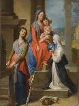 The Madonna and Child with Saints-Ventura Di Arcangelo Salimbeni-Framed Stretched Canvas