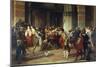 Ventura Fenaroli Arrested in the Carmine Church in Brescia by the French, 1834-Francesco Liani-Mounted Giclee Print