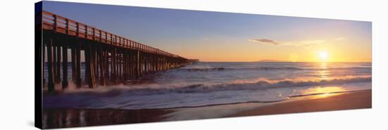 Ventura Pier at Sunset, California-null-Stretched Canvas