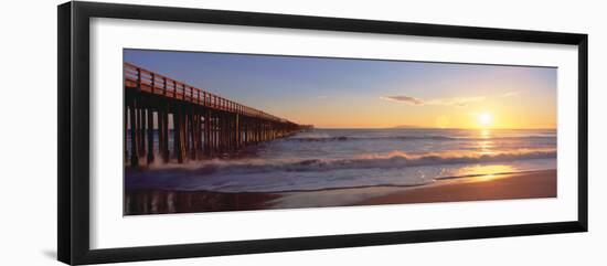 Ventura Pier at Sunset, California-null-Framed Photographic Print