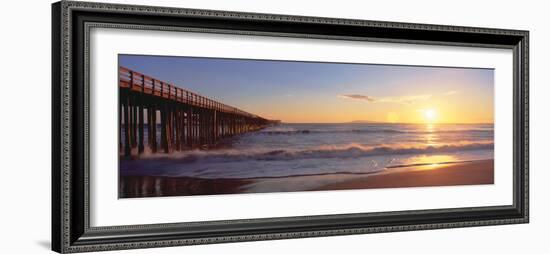 Ventura Pier at Sunset, California-null-Framed Photographic Print