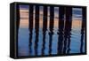 Ventura Pier Reflections I-Lee Peterson-Framed Stretched Canvas