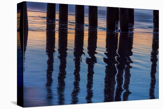 Ventura Pier Reflections I-Lee Peterson-Stretched Canvas