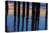 Ventura Pier Reflections I-Lee Peterson-Stretched Canvas