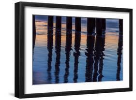 Ventura Pier Reflections I-Lee Peterson-Framed Photo