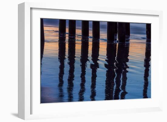 Ventura Pier Reflections I-Lee Peterson-Framed Photo