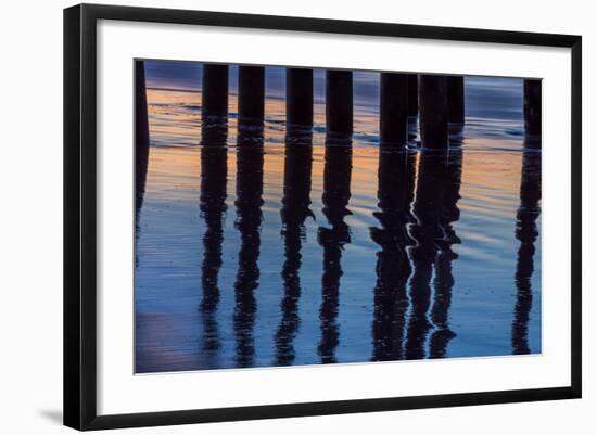 Ventura Pier Reflections I-Lee Peterson-Framed Photo