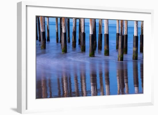 Ventura Pier Reflections II-Lee Peterson-Framed Photo