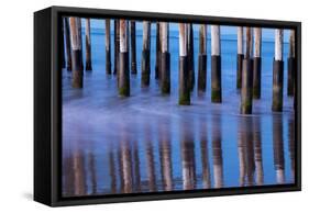 Ventura Pier Reflections II-Lee Peterson-Framed Stretched Canvas