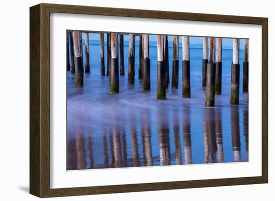 Ventura Pier Reflections II-Lee Peterson-Framed Photo