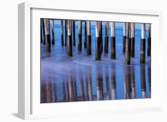 Ventura Pier Reflections II-Lee Peterson-Framed Photo