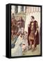 Venturia Pleading with Coriolanus to Call Off His Planned Attack of Rome-null-Framed Stretched Canvas