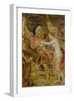 Venus Accompanies Mars to War-Peter Paul Rubens-Framed Giclee Print