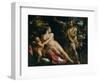 Venus, Adonis and Cupid, C.1590-Annibale Carracci-Framed Giclee Print