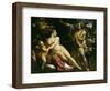 Venus, Adonis and Cupid, Ca. 1590-Annibale Carracci-Framed Giclee Print