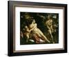 Venus, Adonis and Cupid, Ca. 1590-Annibale Carracci-Framed Giclee Print