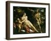 Venus, Adonis and Cupid, Ca. 1590-Annibale Carracci-Framed Giclee Print