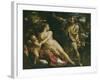 Venus, Adonis and Cupid-Annibale Carracci-Framed Giclee Print