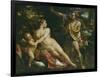Venus, Adonis and Cupid-Annibale Carracci-Framed Giclee Print