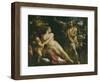 Venus, Adonis and Cupid-Annibale Carracci-Framed Giclee Print