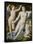 Venus, Amor Und Die Eifersucht-Agnolo Bronzino-Framed Stretched Canvas