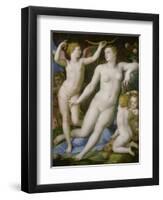 Venus, Amor Und Die Eifersucht-Agnolo Bronzino-Framed Giclee Print