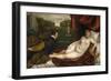 Venus, an Organist and a Little Dog-Titian (Tiziano Vecelli)-Framed Giclee Print